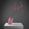 DirryOntwerpt voor DenkendAan Serie Mineral Rosekwarts Aandenken Glaswerk Herinneringsglas Urn Asvaas gesigneerd 1